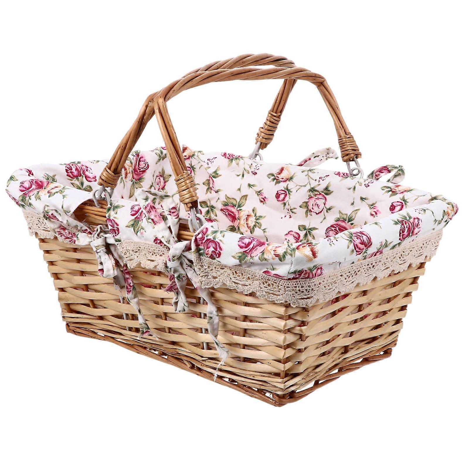 Decorative Rattan Storage Basket for Storage Household Use