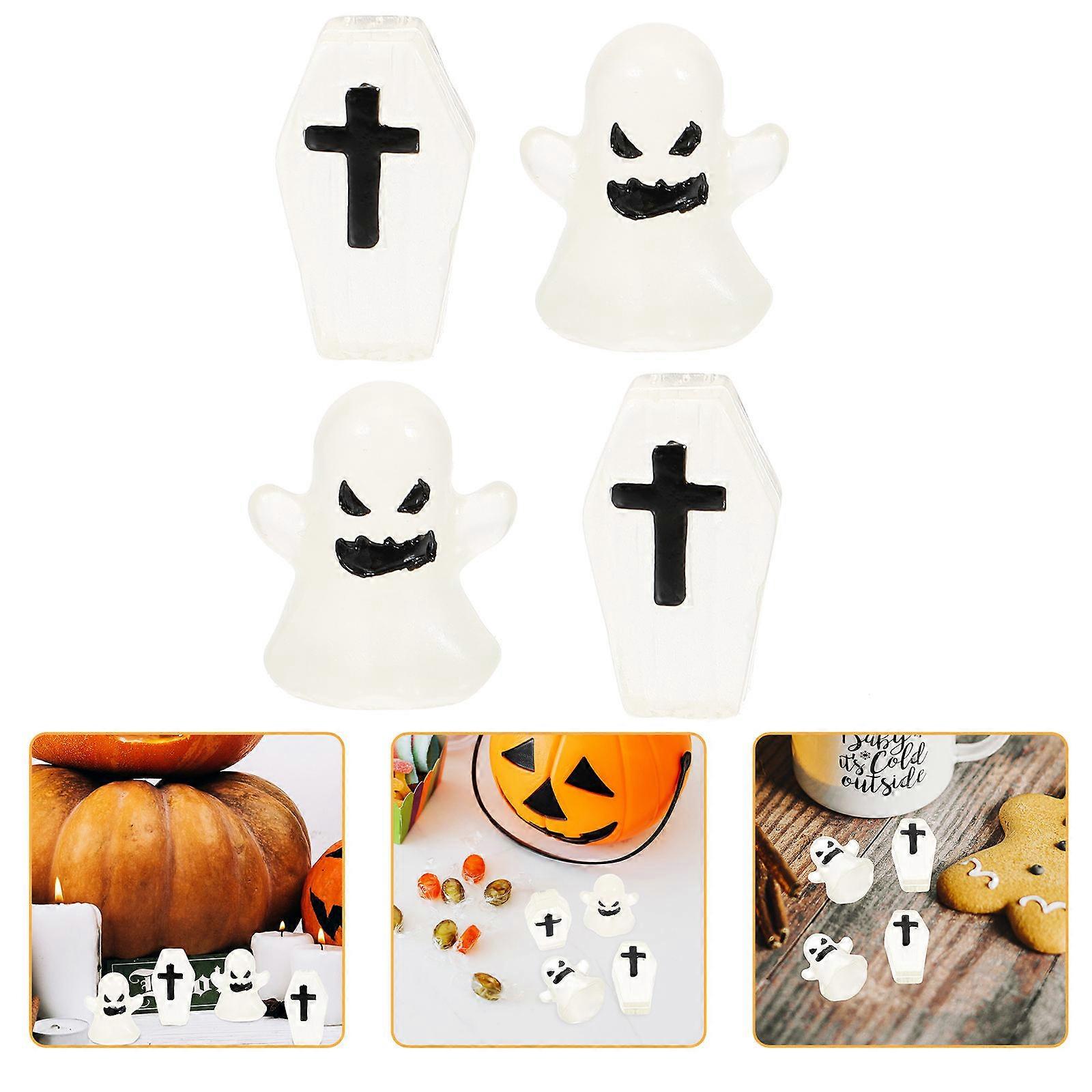 Halloween Scene Layout Props 12 Pcs Unique Resin Craft For Flower Pot Decoration Suitable For Bedroom And Office Spaces