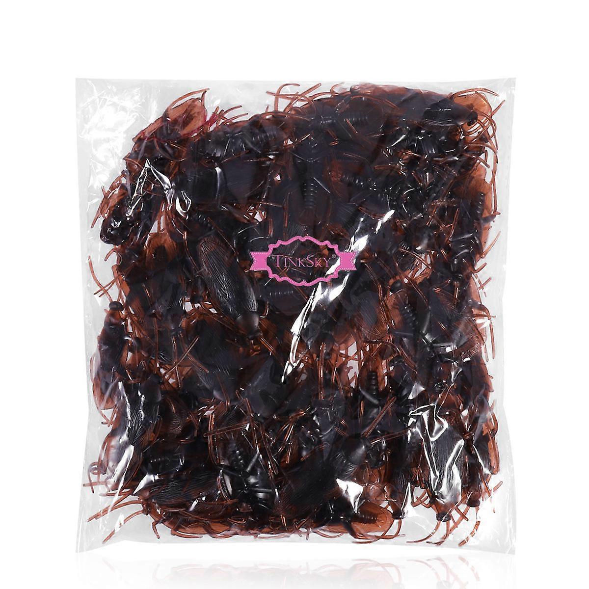 Plastic Fake Roach Prank Cockroach Bugs for Halloween 2Pcs Set