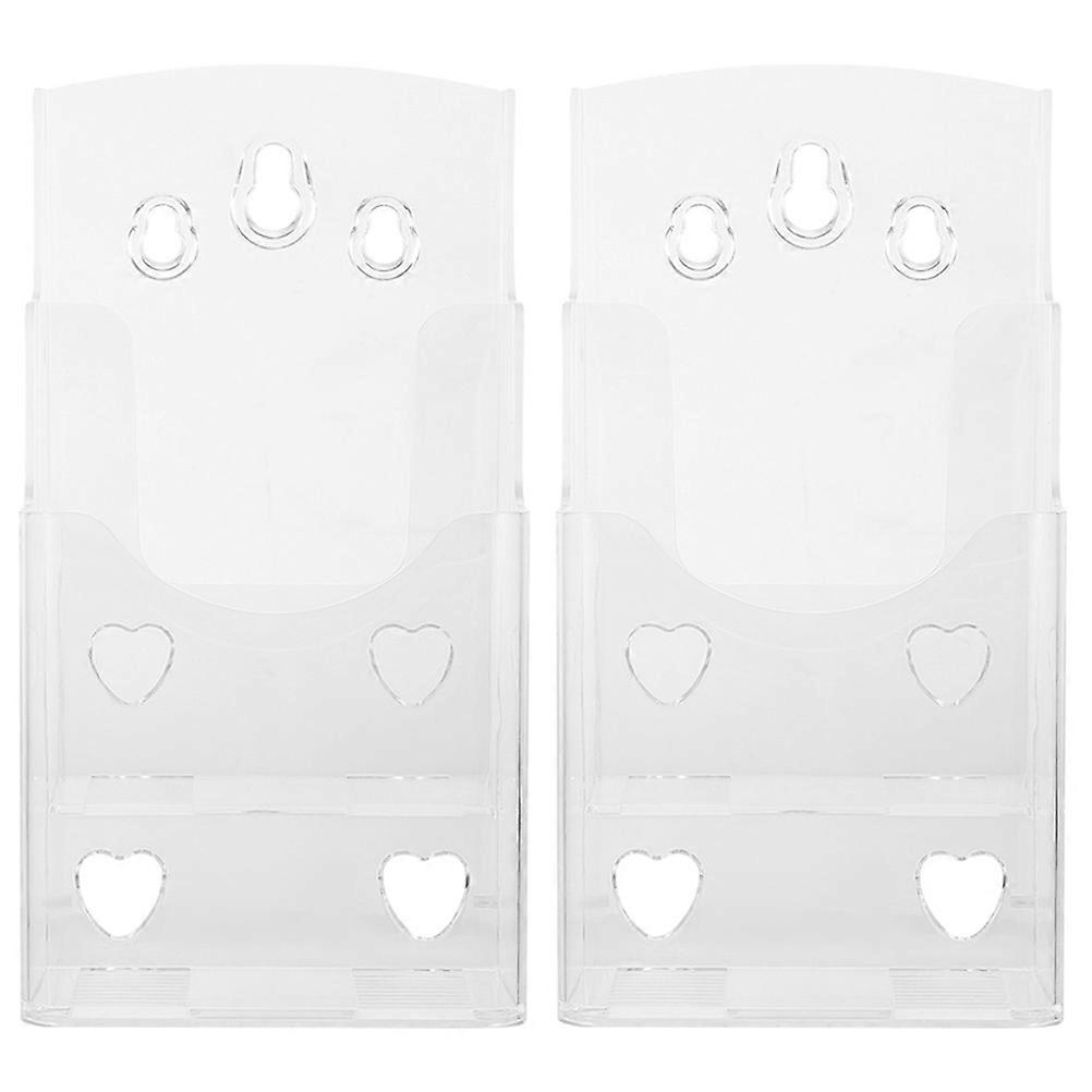 Transparent Magazine Holder for Office File Holding 10Pcs Documents
