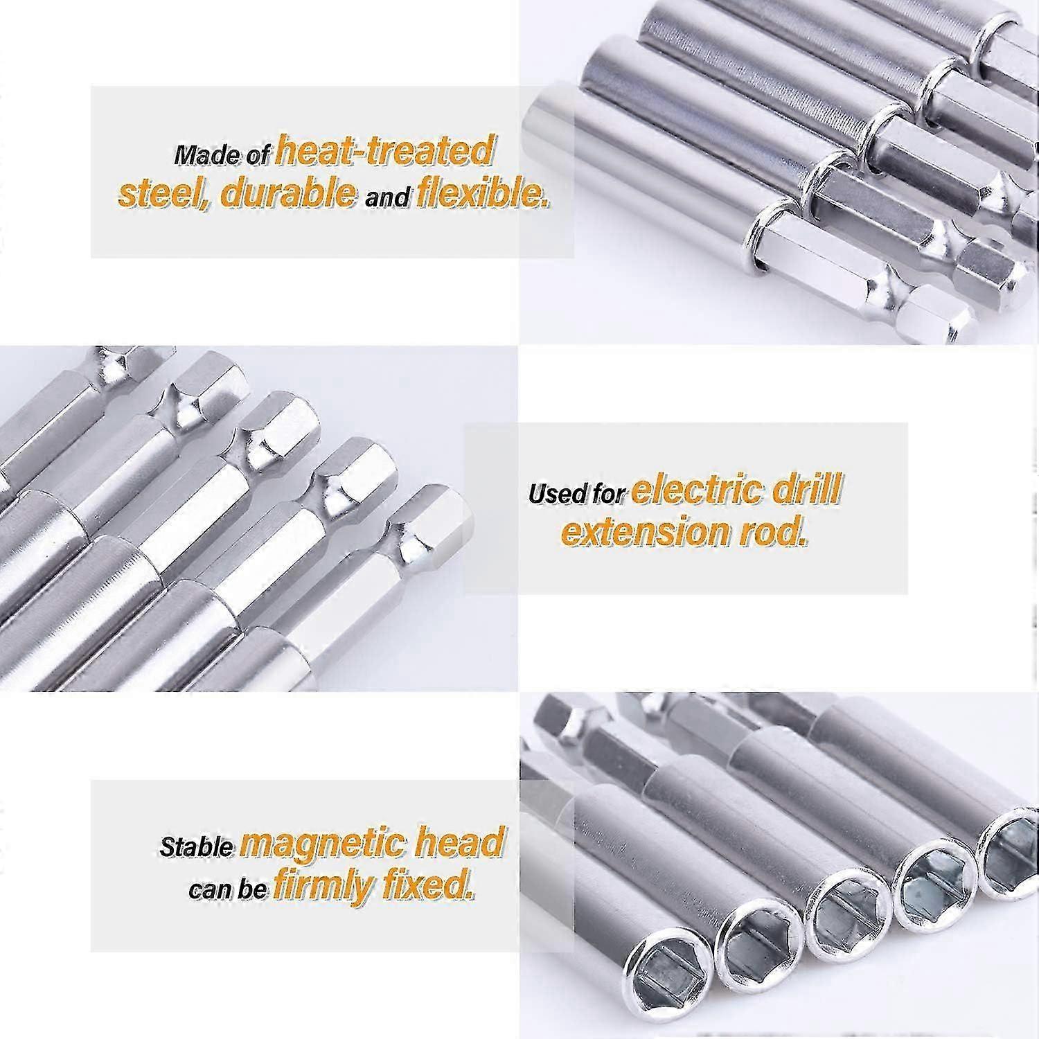 2025 Latest Model  Magnetic Bit Holder, Powerful Magnetic Bit Holder, 1/4 Inch Hex Shank, Suitable