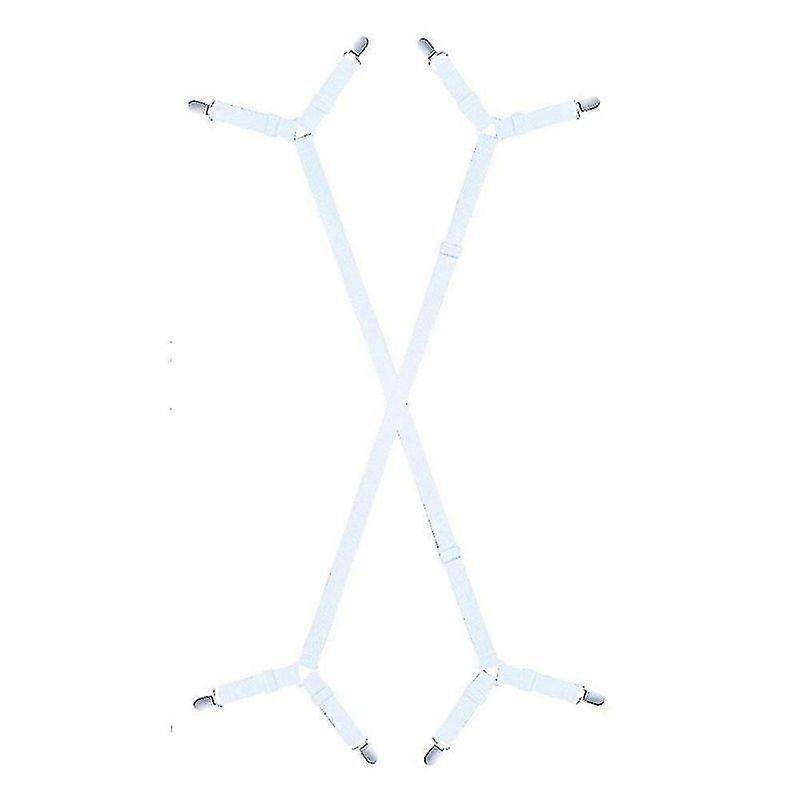 Minglan 4-clip Sheet Fixing With Sheet Holder Mattress Non-slip Clip Fixed Buckle Bed Cover Fixed Clip Anti-running Elastic Belt Bed Clip