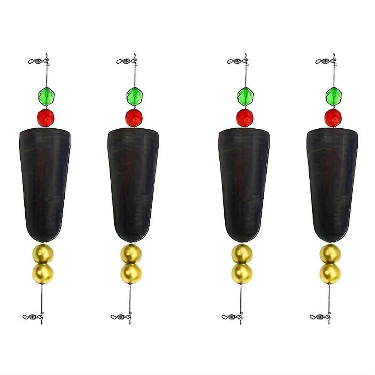 Weighted Fishing Bobbers Set - Popping Cork Float Rig with Rattle