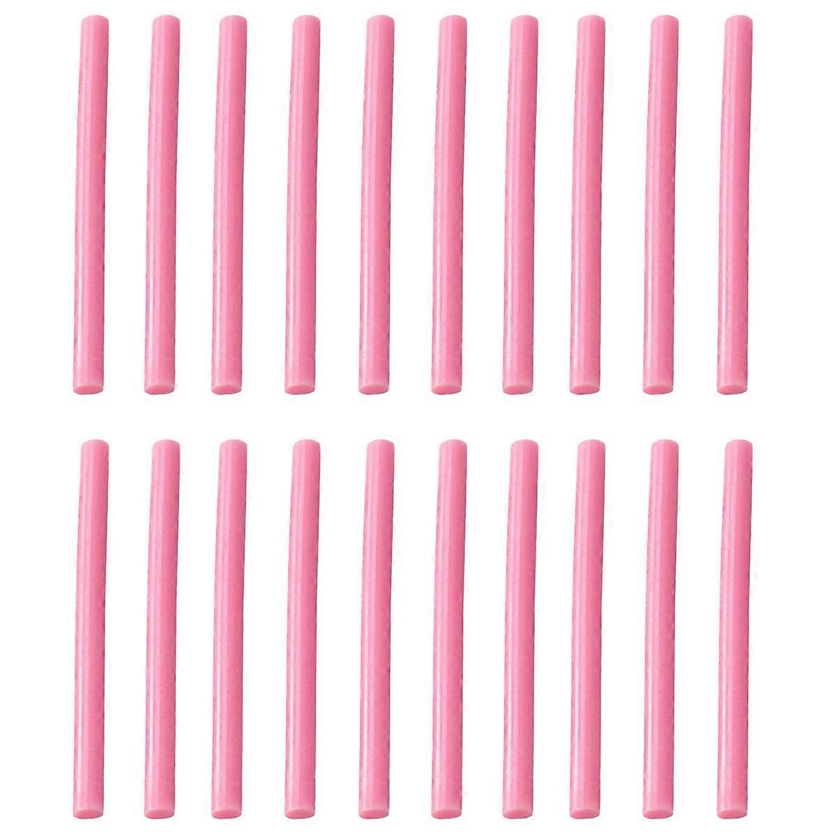 Hot Melt Glue Sticks Pink for DIY Craft Use 20Pcs Colorful Adhesive Sticks
