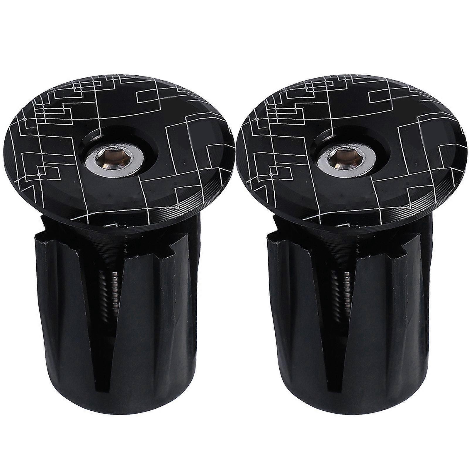 Mountain Bike Handlebar End Plugs Cool Design For Cyclists 2Pcs