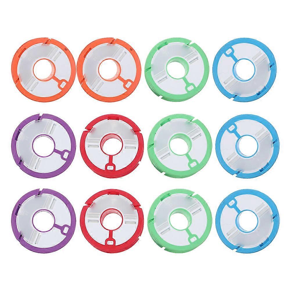 Fishing Line Spool Silicone Reels for Fishing Use 24Pcs Assorted Color