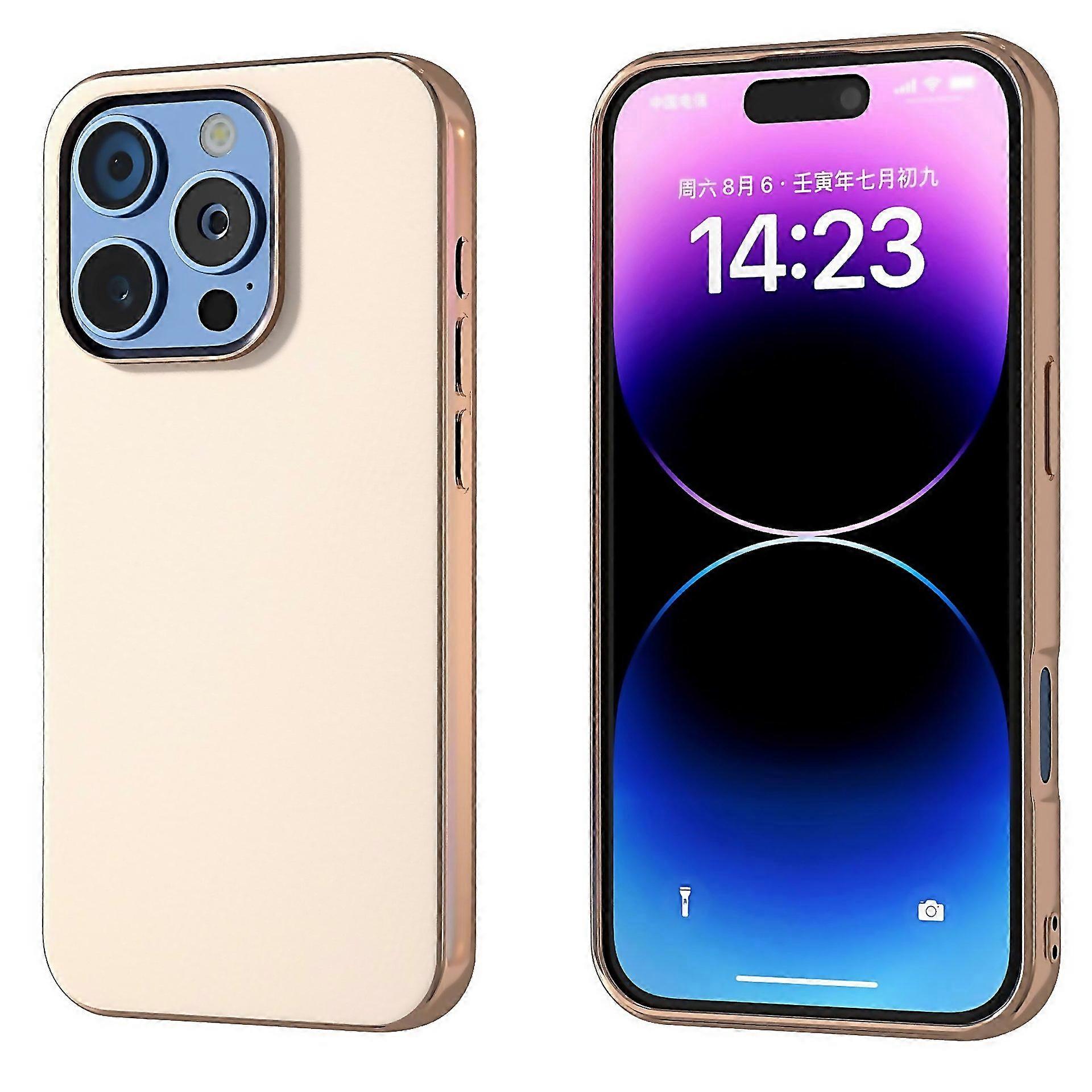 For Pu Leather Electroplating Frame Full Coverage Phone Crafted With Attention To Detail