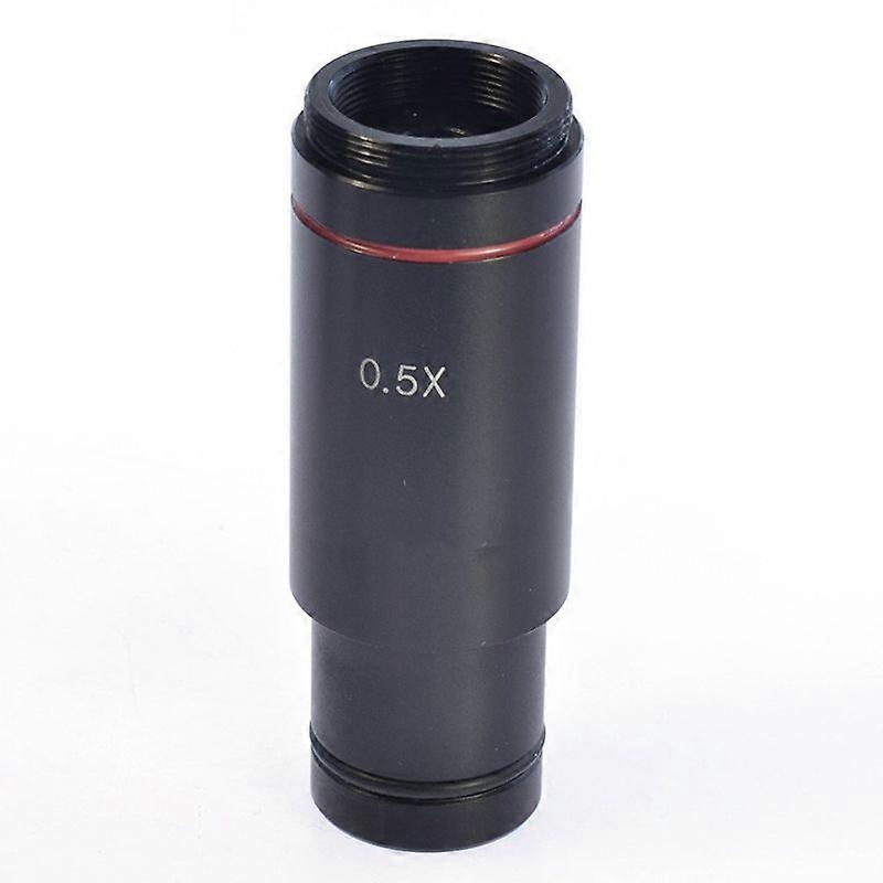 0.5X C Mount Microscope Adapter 23.2mm Electronic Eyepiece Reduction Lens 0.5X Microscope Relay Len