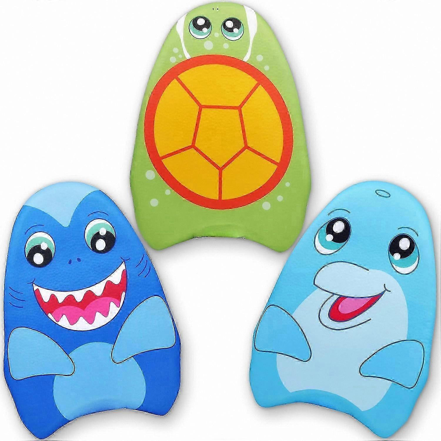 Kids Swimming Training Aid Set with Shark, Dolphin, Turtle Designs for Exercise and Pool Fun
