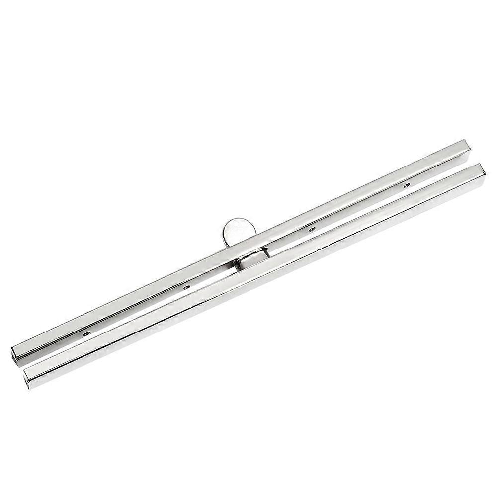 Wallet Closure Lock Frame in Silver for Handmade DIY Craft Projects with Straight Shape 1Pcs