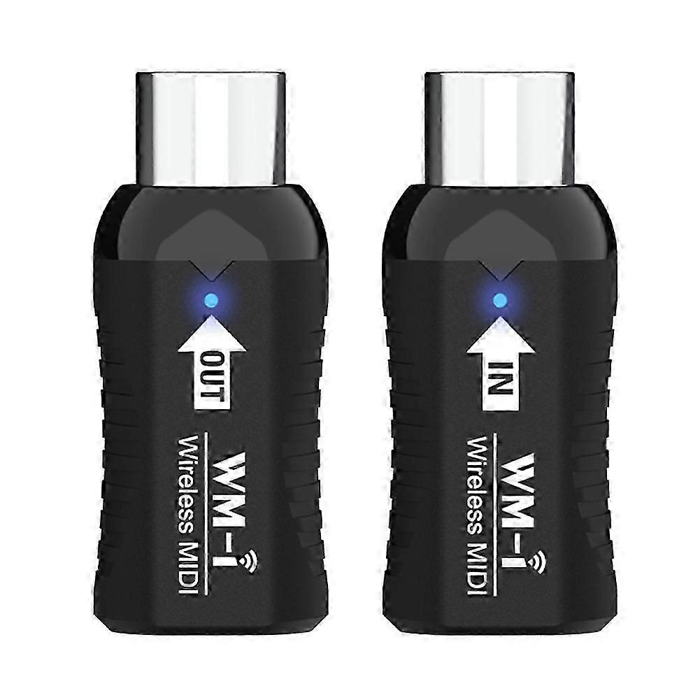 Rechargeable Midi Wireless Guitar System Audio Receiver Transmitter Wireless Midi Adapter for Digital Piano Keyboard