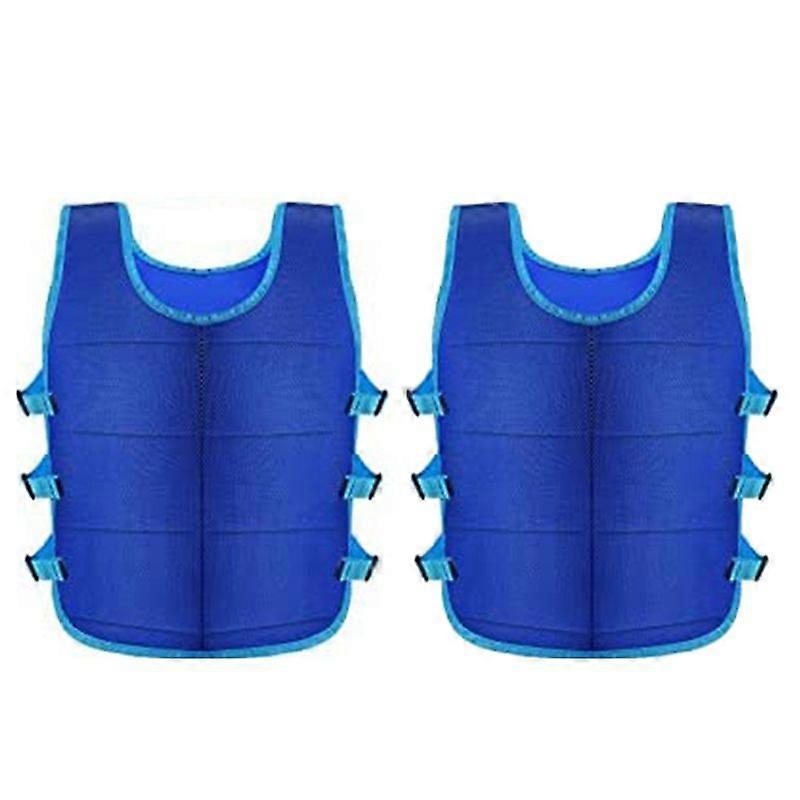 2 Pcs Cooling Vest With 48 Pcs Ice Pack Adjustable Ice Vest