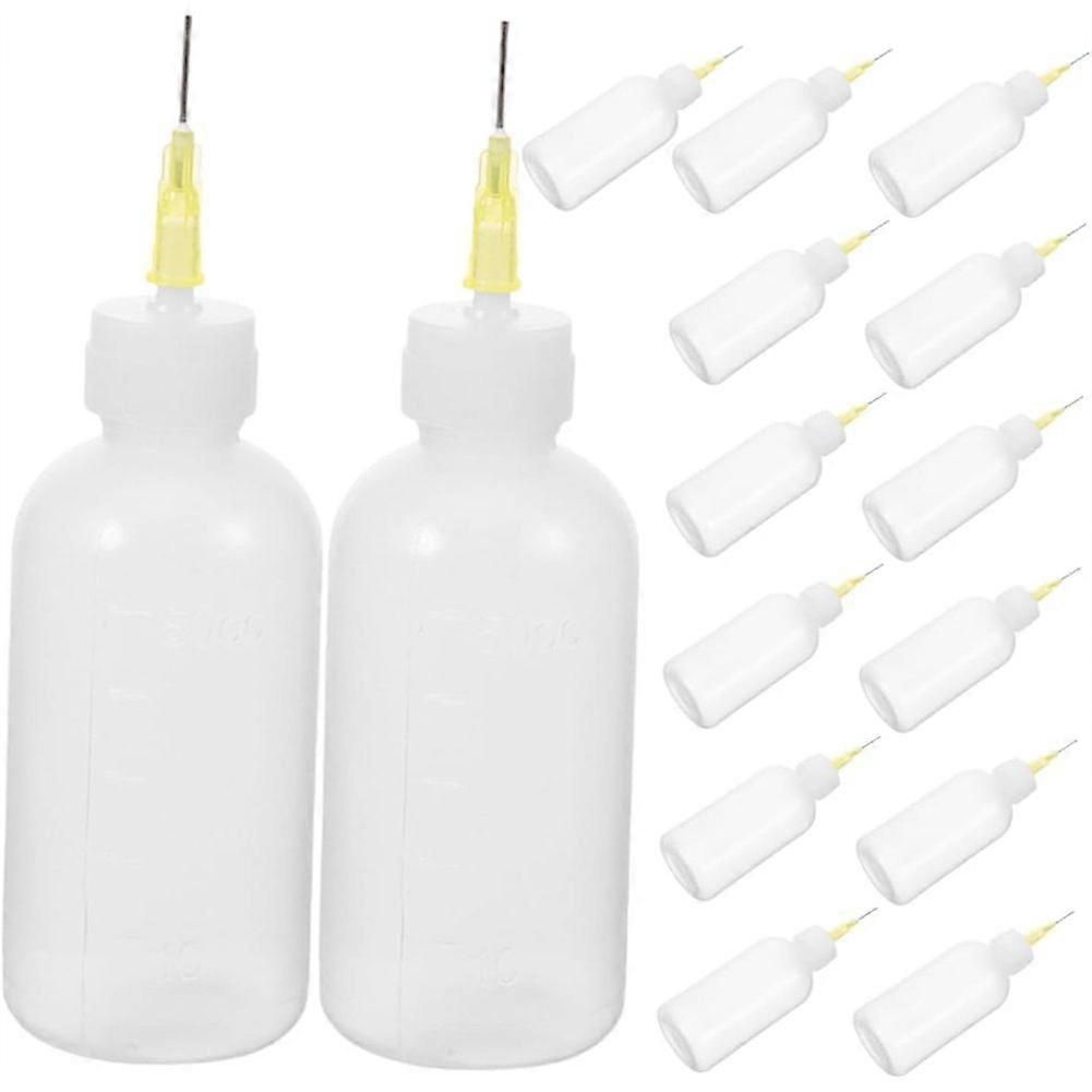 15pcs Pottery Applicator Bottles Tip Plastic Squeeze Bottles for Glaze Paint and DIY for Accurate A