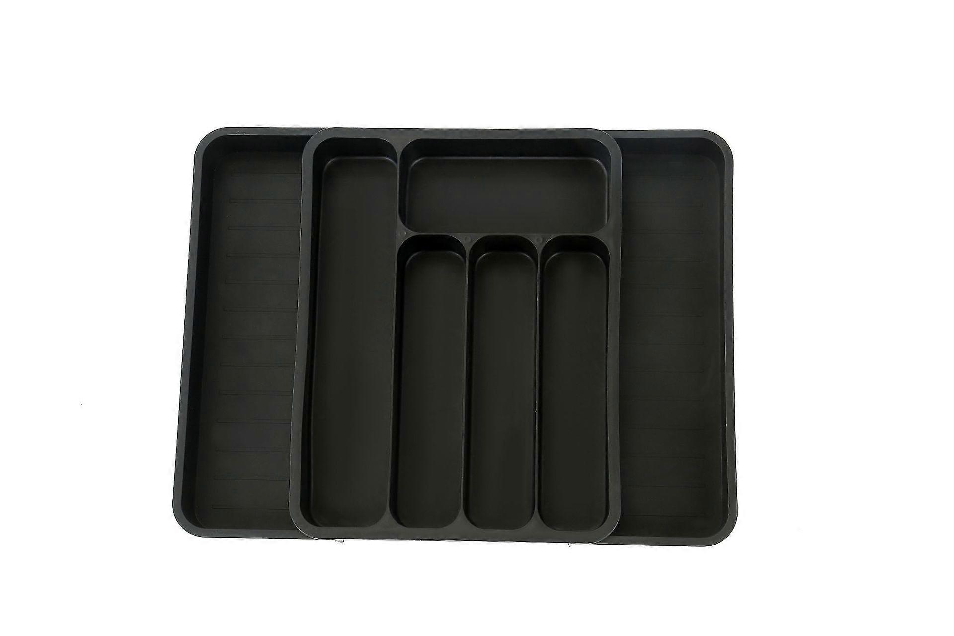 Double pull drawer storage box cutlery compartment storage rack double-sided telescopic kitchen rack