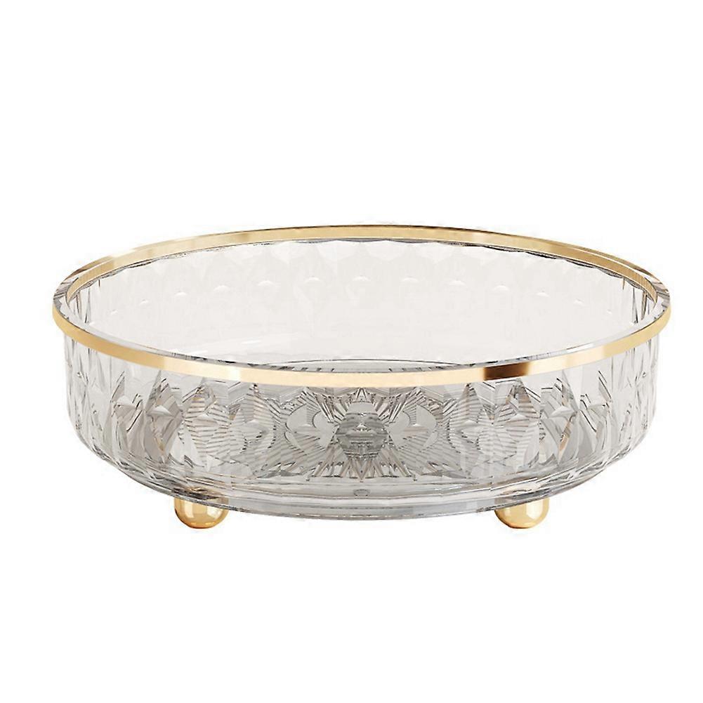 360 Rotating Cosmetic Organizer Transparent Makeup Storage Tray