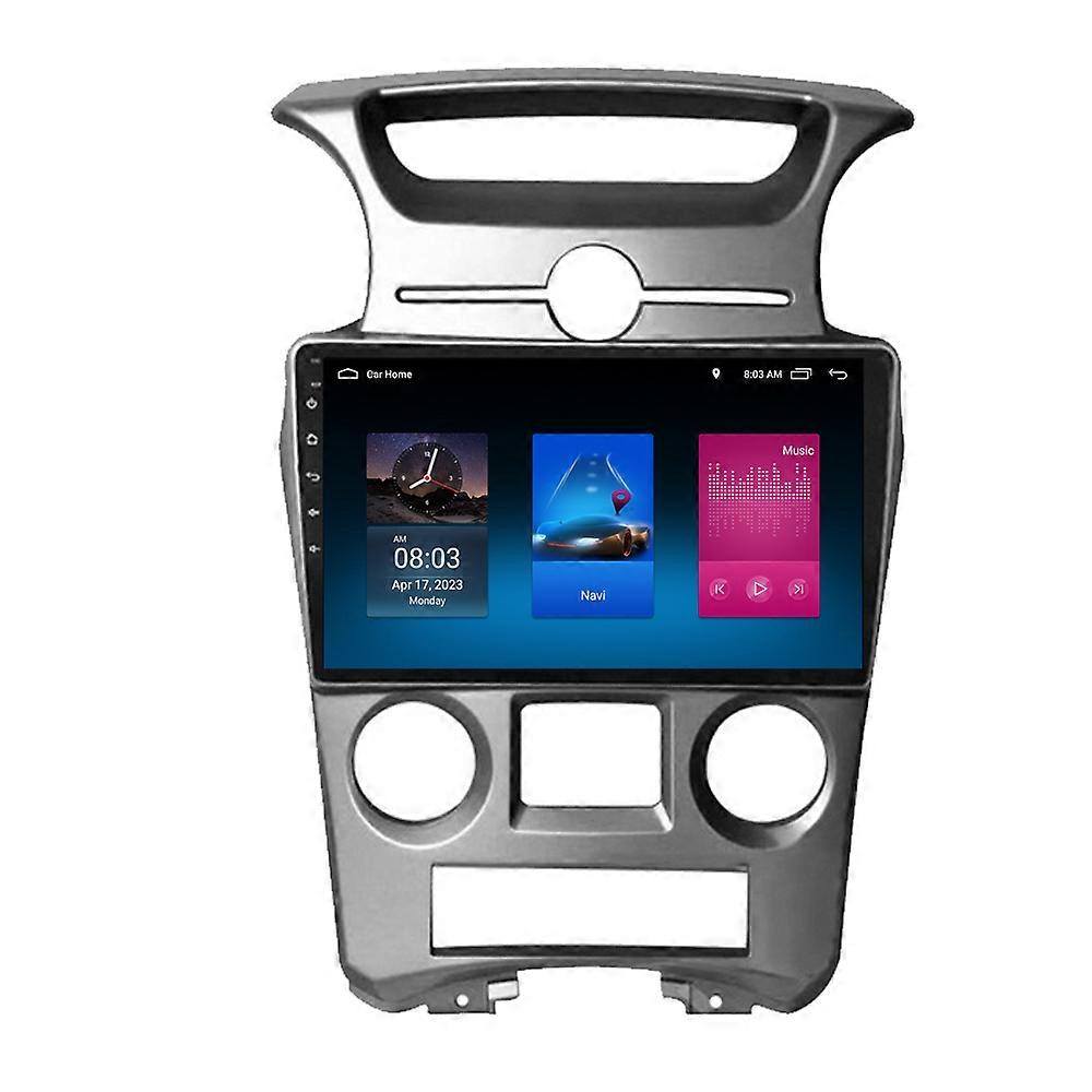 RoverOne Bilstereo Radio Bluetooth CarPlay Android Auto GPS Navigation Pekskärm för Kia Carens UN 2006 - 2012