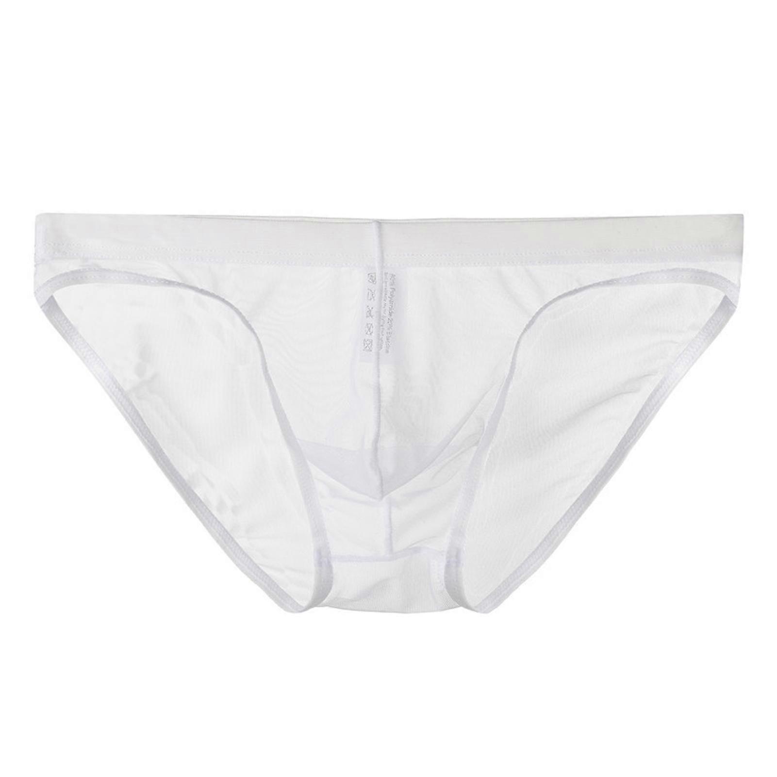 Net Fabric Men Briefs Low Rise with U Convex for Daily Wear