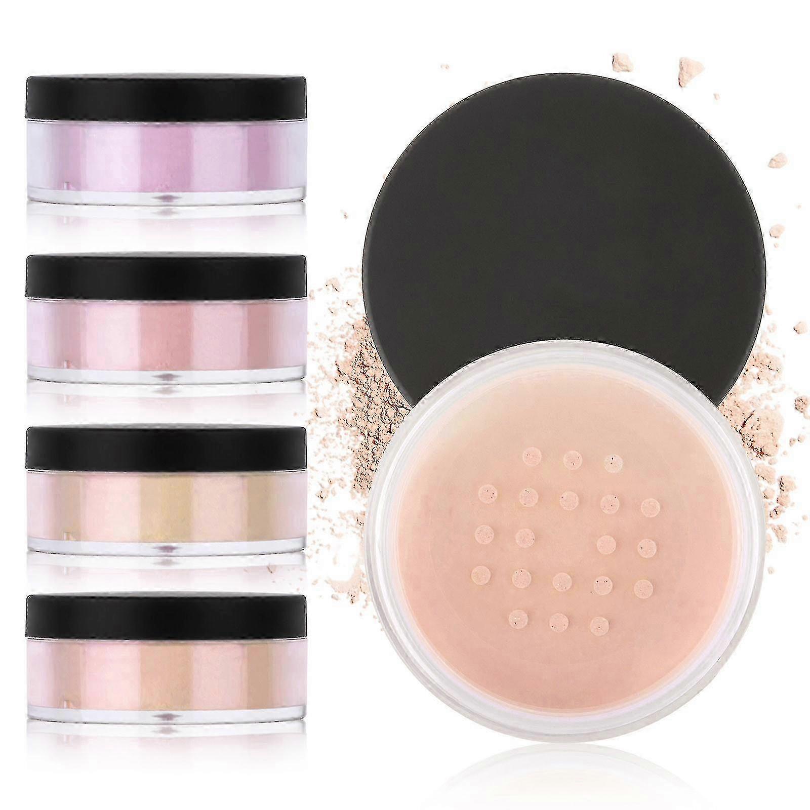 Pearlescent Powder Waterproofs Sweat-proof Makeup Concealer Powder Powder Fine Flash Fixed Makeup Powder Full Coverage