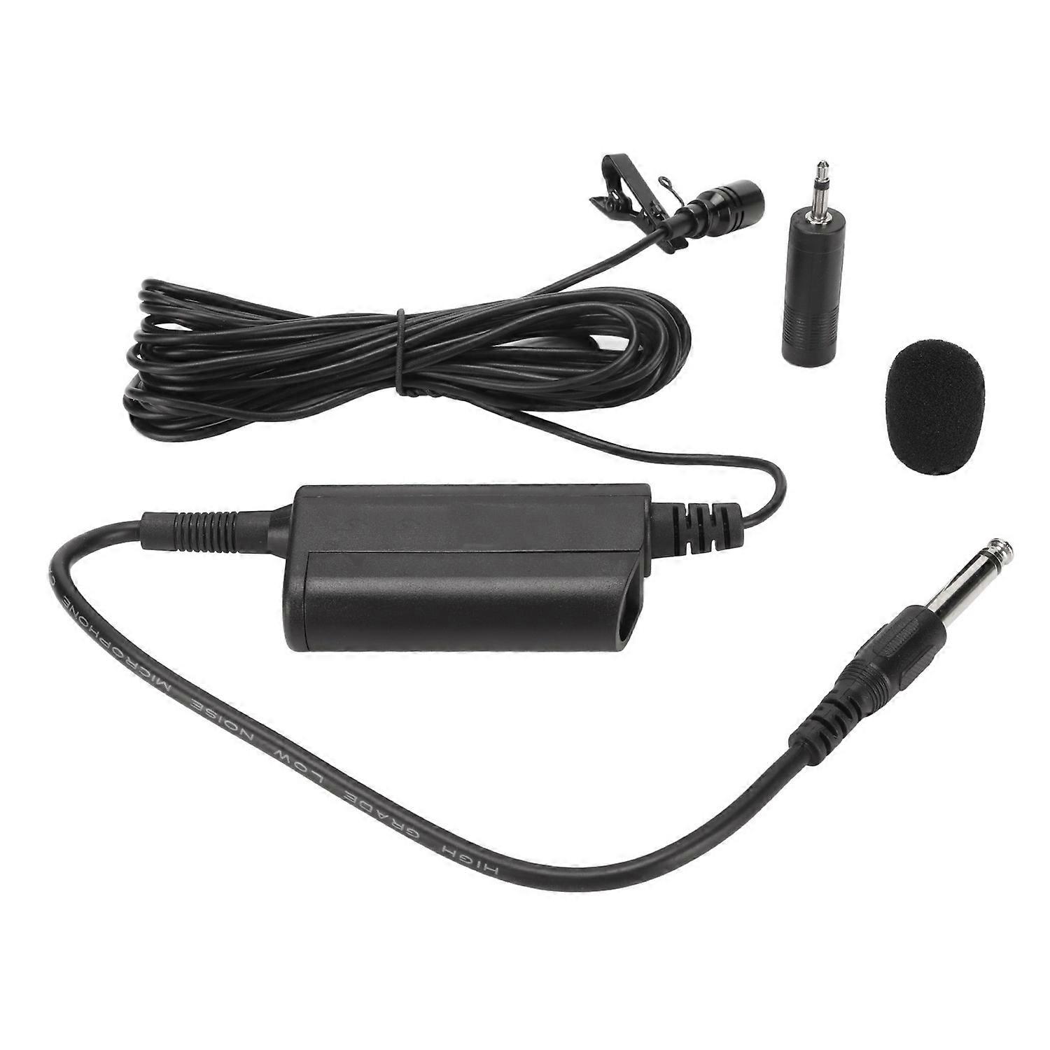 Lavalier Microphone Professional Omnidirectional Clip On Wired Microphone for Guitar Speech Drum Pia