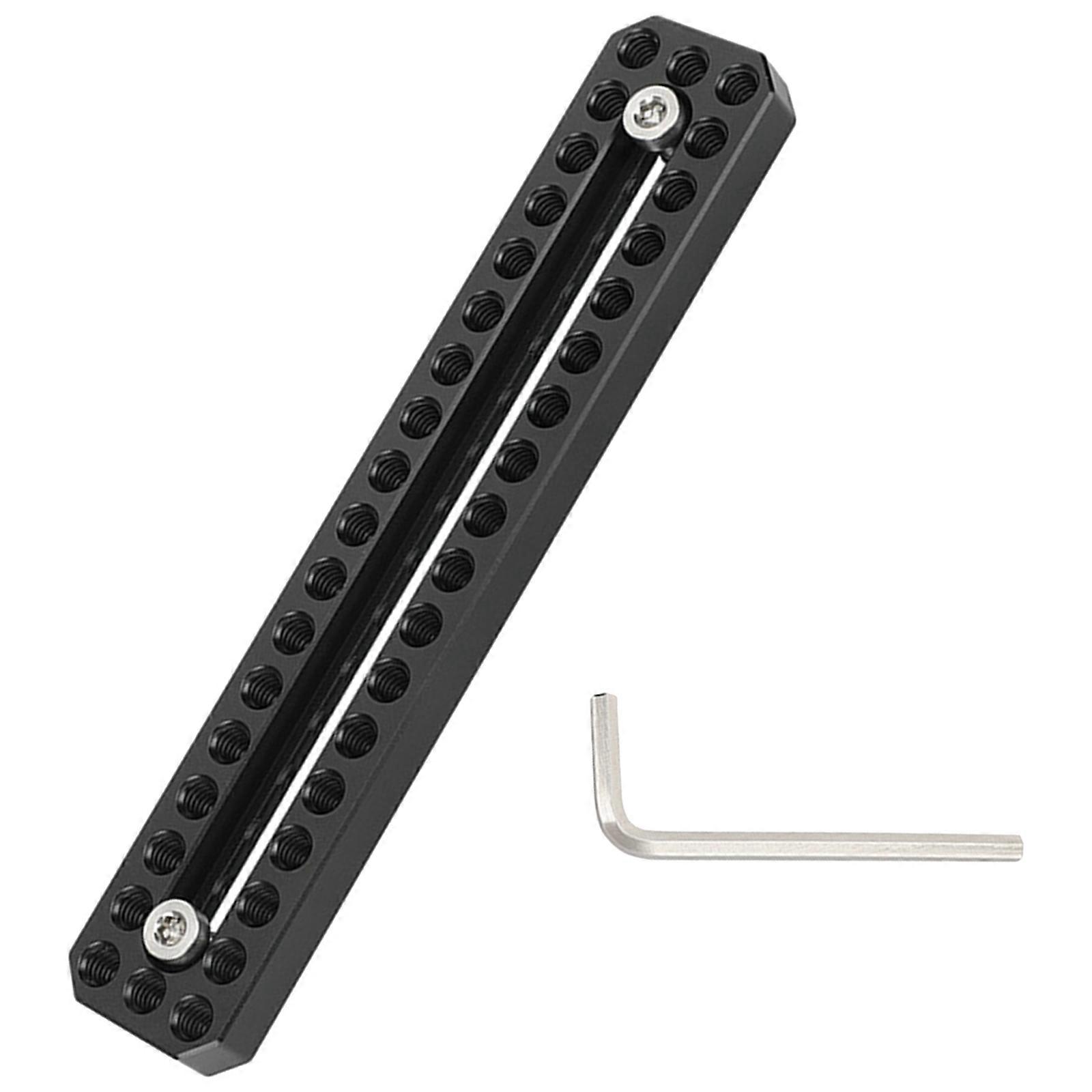 Aluminum Alloy Mounting Board with Wrench for Camera Accessories Featuring Multiple Device Connection Thread Multicolor