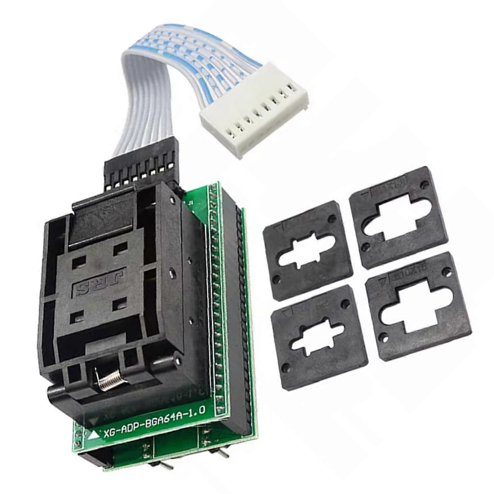 Professional BGA64P-1.0 BGA64 PC48 Chip Programming Adapter Support Burn Socket Board Thermal Management Module Multicolor