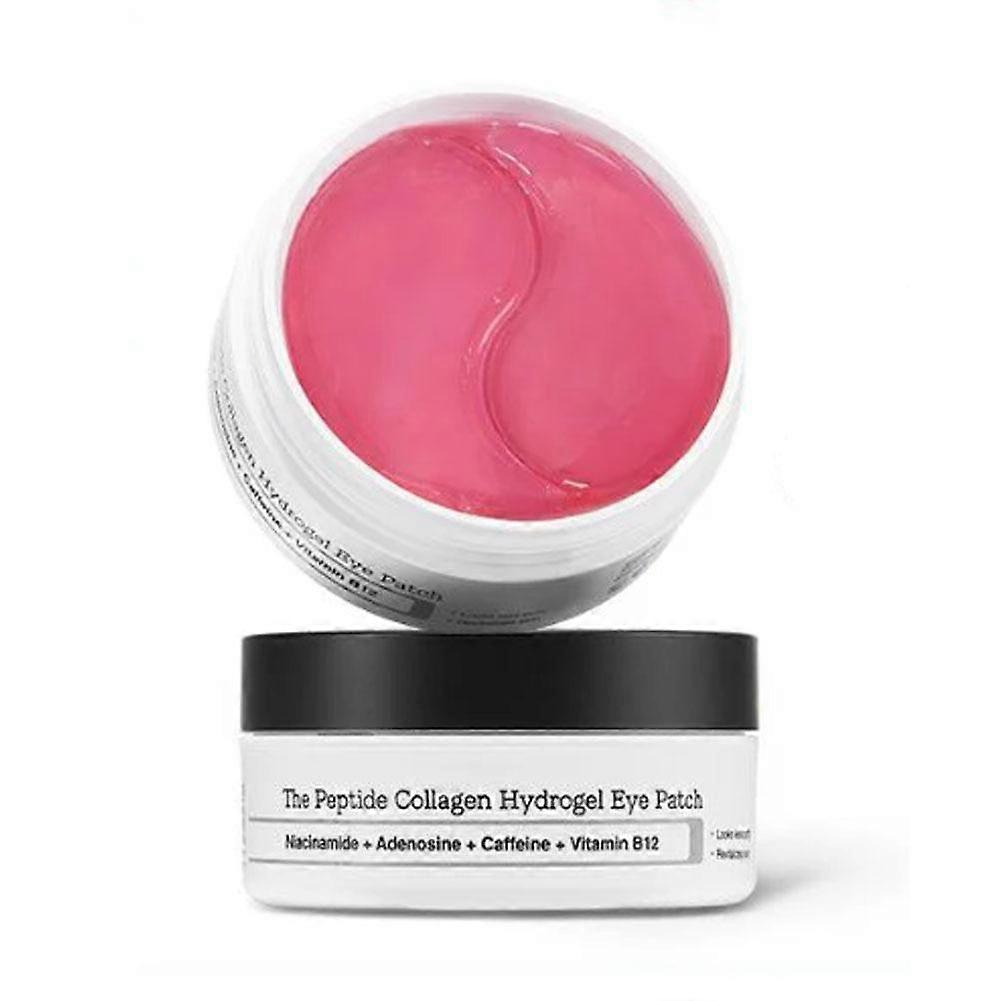 Hydrogel Eye Patches with Collagen 60 Pcs Reduce Fine Lines Dark Circles Puffiness Cooling Hydration All Skin Types Portable Individual Wrap