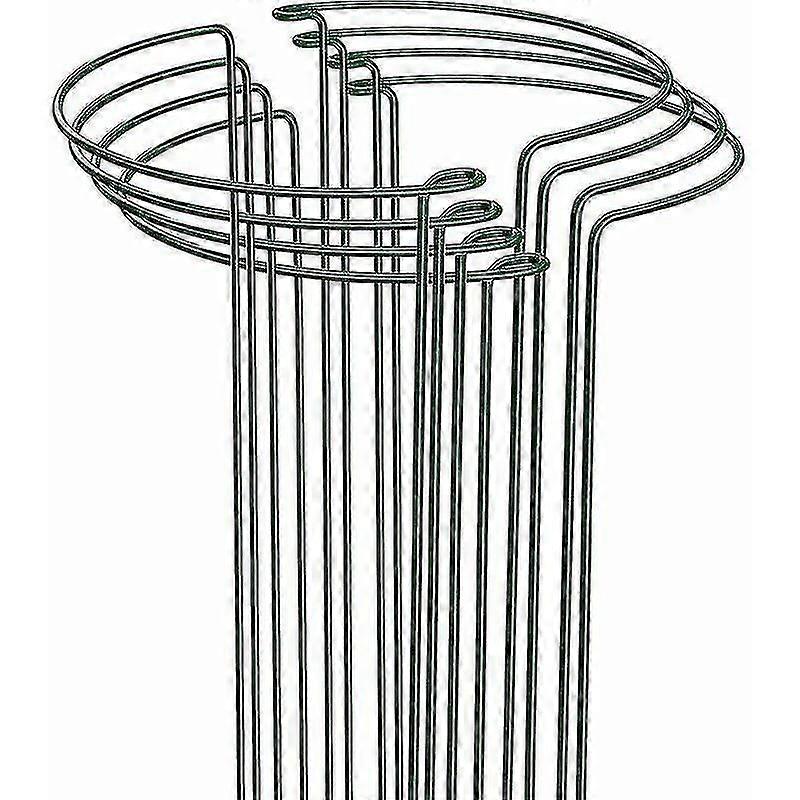 8パック植物サポート25cm x 40cm、植物の成長を助け、金属ガーデンサポート、グリーンガーデン植物サポートリング互換牡丹アジサイバラSE