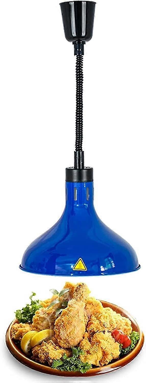 Food Warmer Telescopic Heating Lamp Extension Length 60180 cm Light Blue