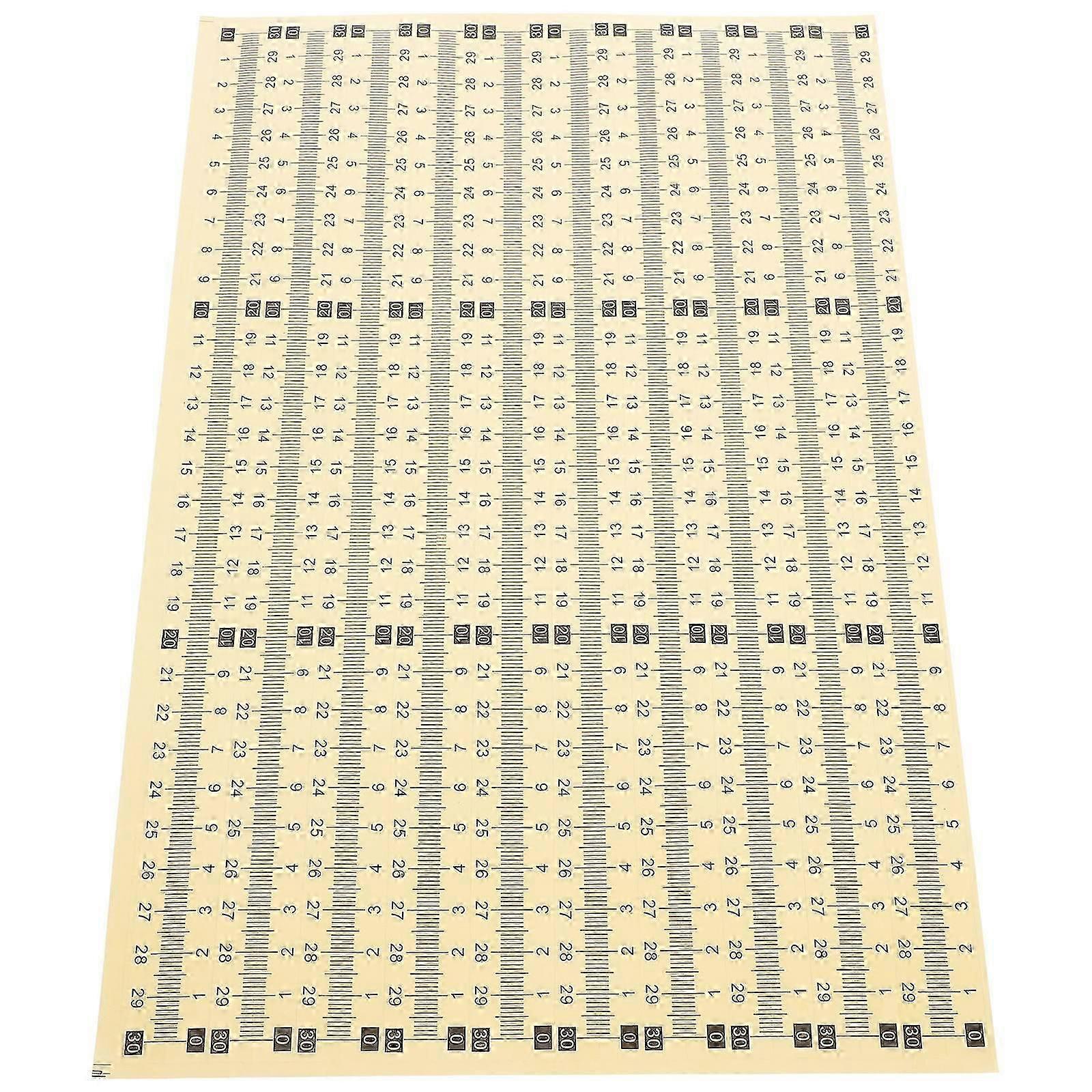 Tape Rulers Adhesive Ruler Measuring Tools Sewing Workbench Humid Environments 20Set