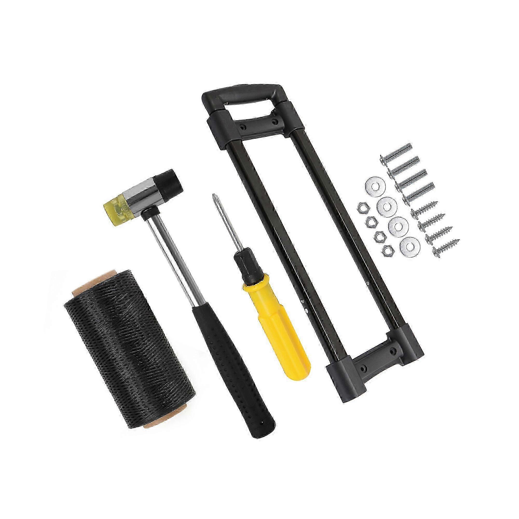 20-Inch Handle Pull Rod R003 with Rubber Hammer Thread Cord Kit for Suitcase