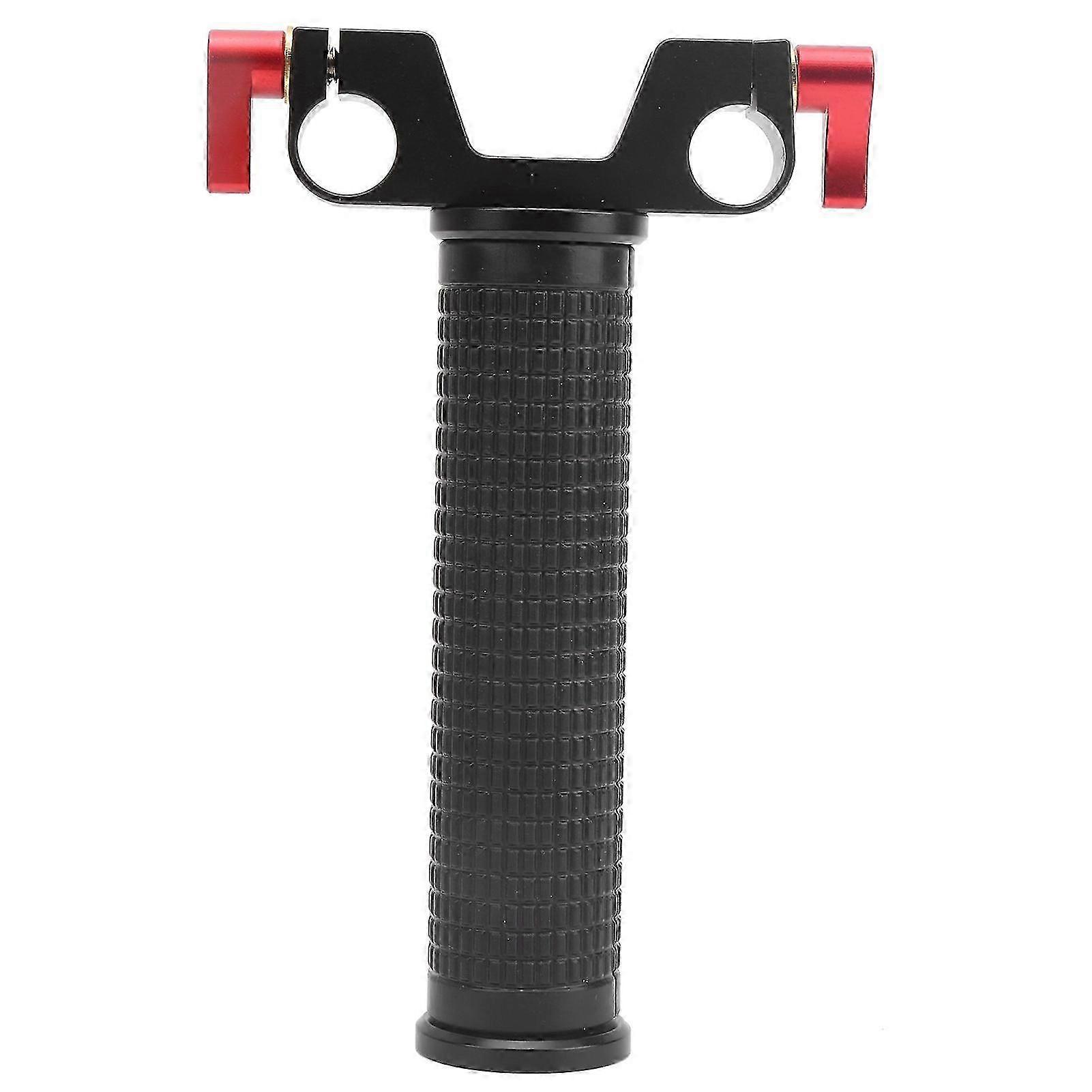 15mm Aluminium Alloy Single Shoulder Rail Connector DSLR Camera Dual Hole Basic Handle Clamp