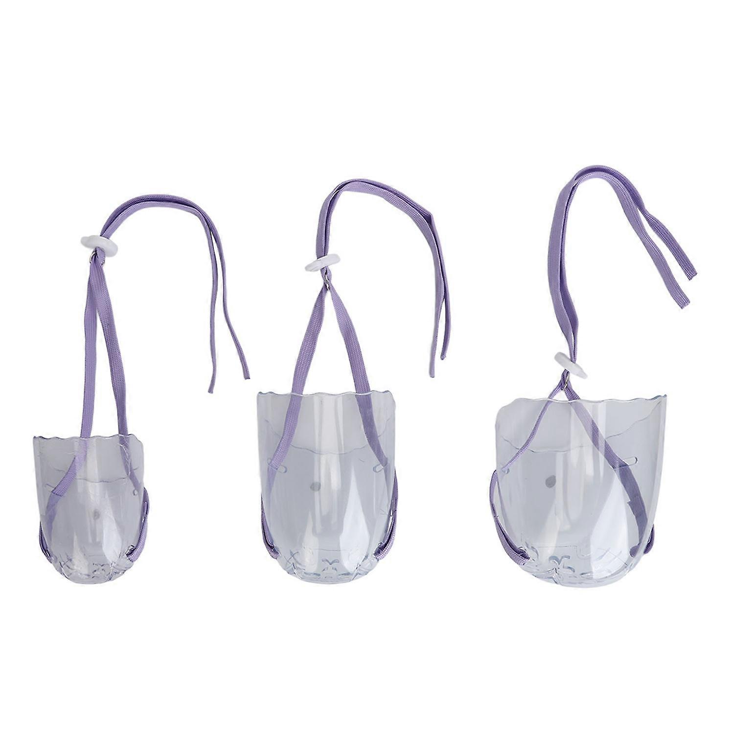 3Pcs Cat Muzzle Helmet Breathable Prevent Bite Bubble Globe for Grooming Bathing Nail Trimming