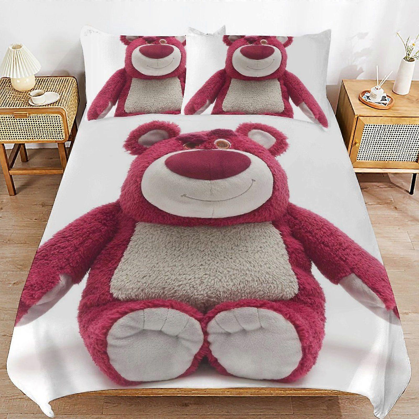 o92 Lots-o'-Huggin' Bear Gentle Touch Easy Maintenance Machine Friendly Soft Layer Duvet Cover Sets Bedroom Addition d92