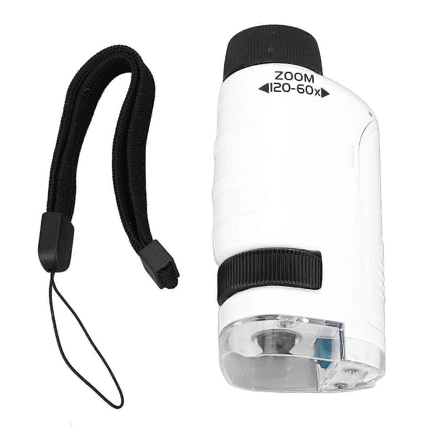 60X to 120X Portable Microscope HD Optical Lens Handheld Pocket Microscope for Daily Observation