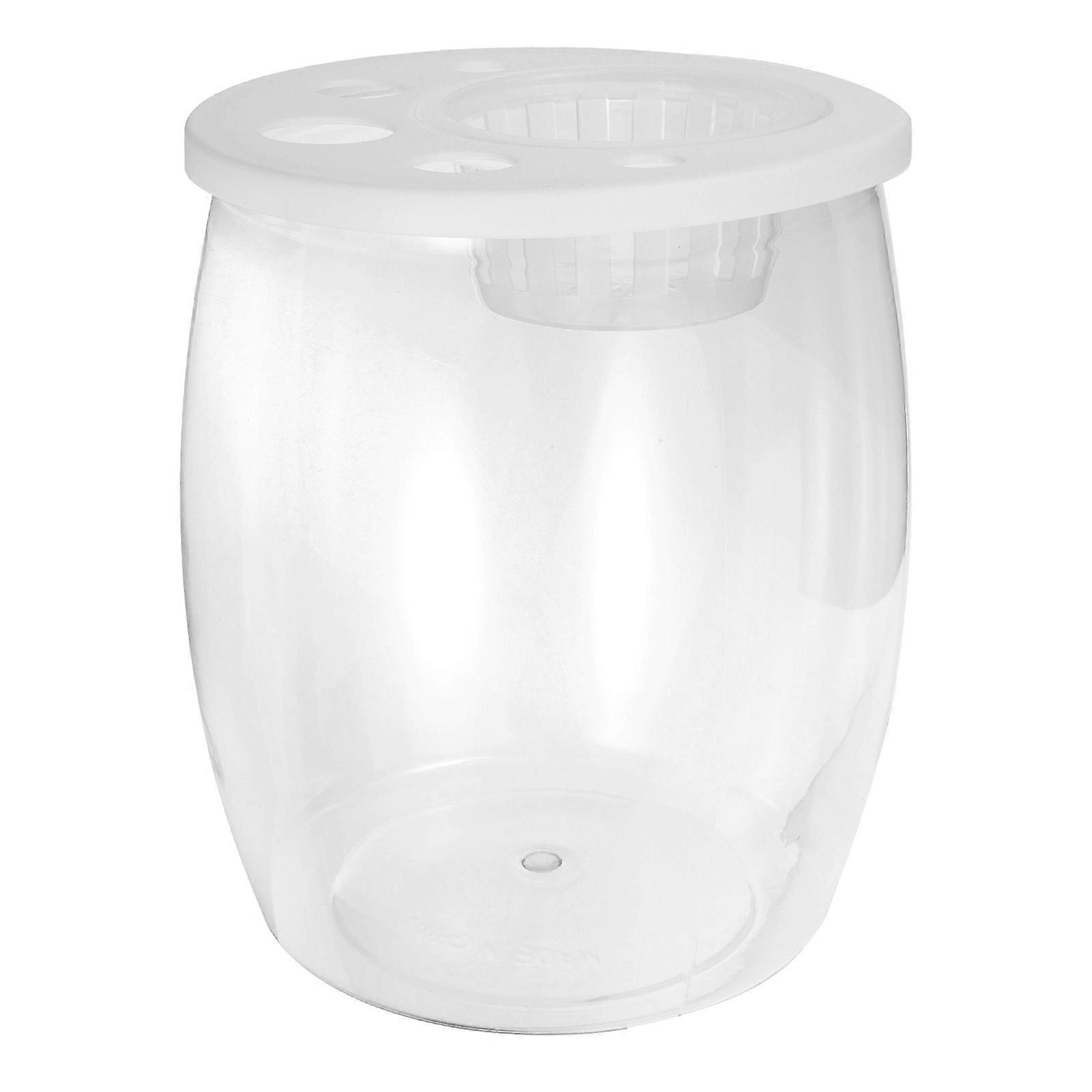 Hydroponic Fish Tank Small Aquarium for Feeding Transparent Plastic