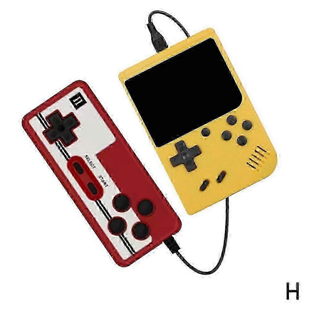 Neutral double yellow (H) $Cross-border handheld mini handheld game console retro home 400 in one
