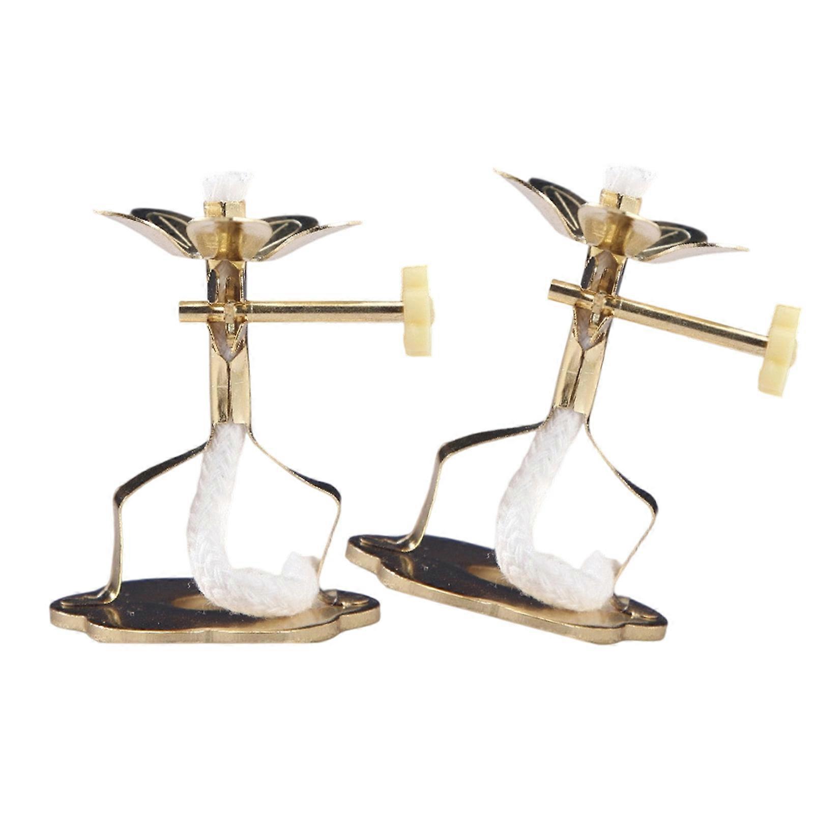 Sturdy Alloy Light Stand Base for Candle Adjustable Crafting Helper Set Multicolor