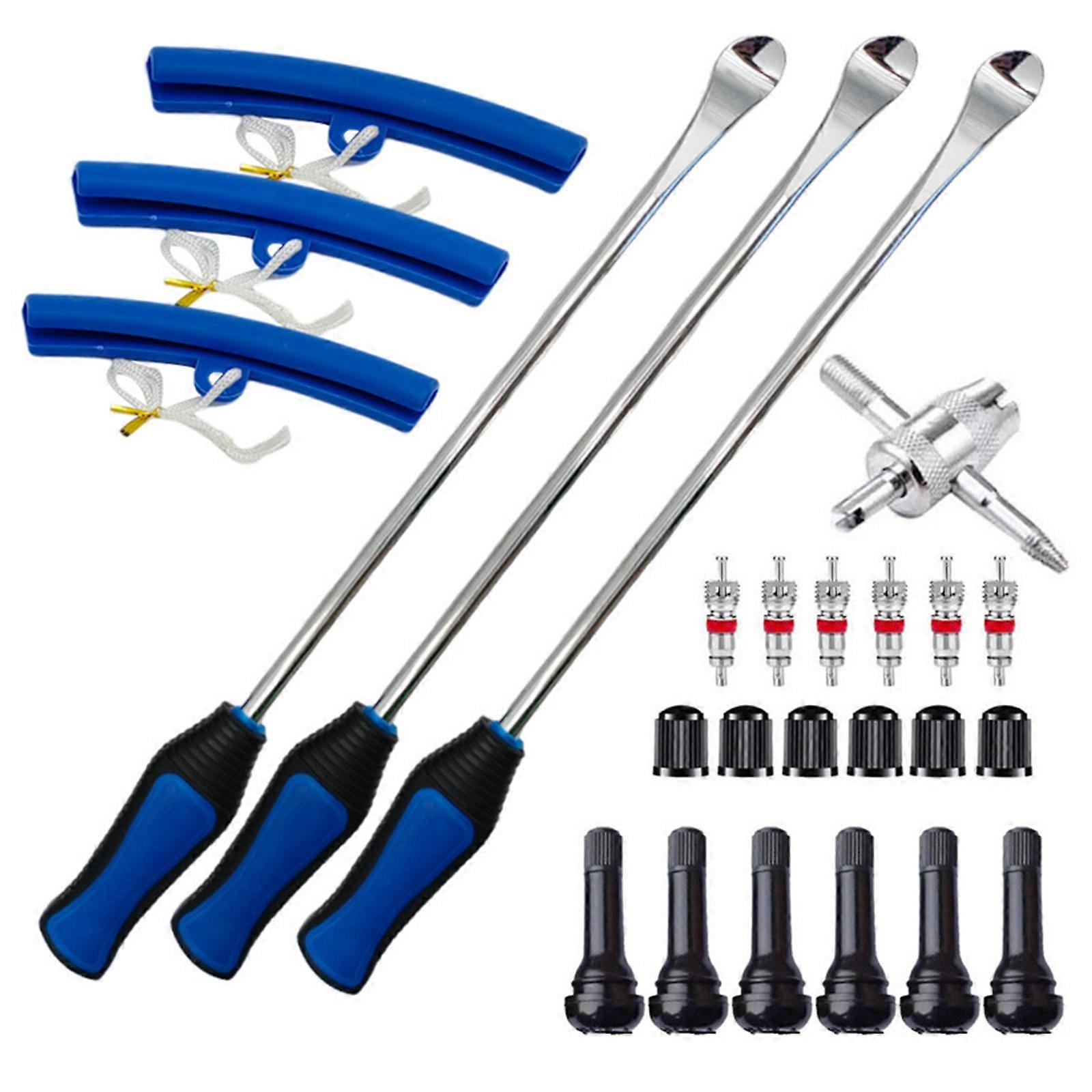 Professional Tire Changing Tools 25 Piece Set Ergonomic Handle Design For Safe Efficient Tire Removal And Installation Multicolor