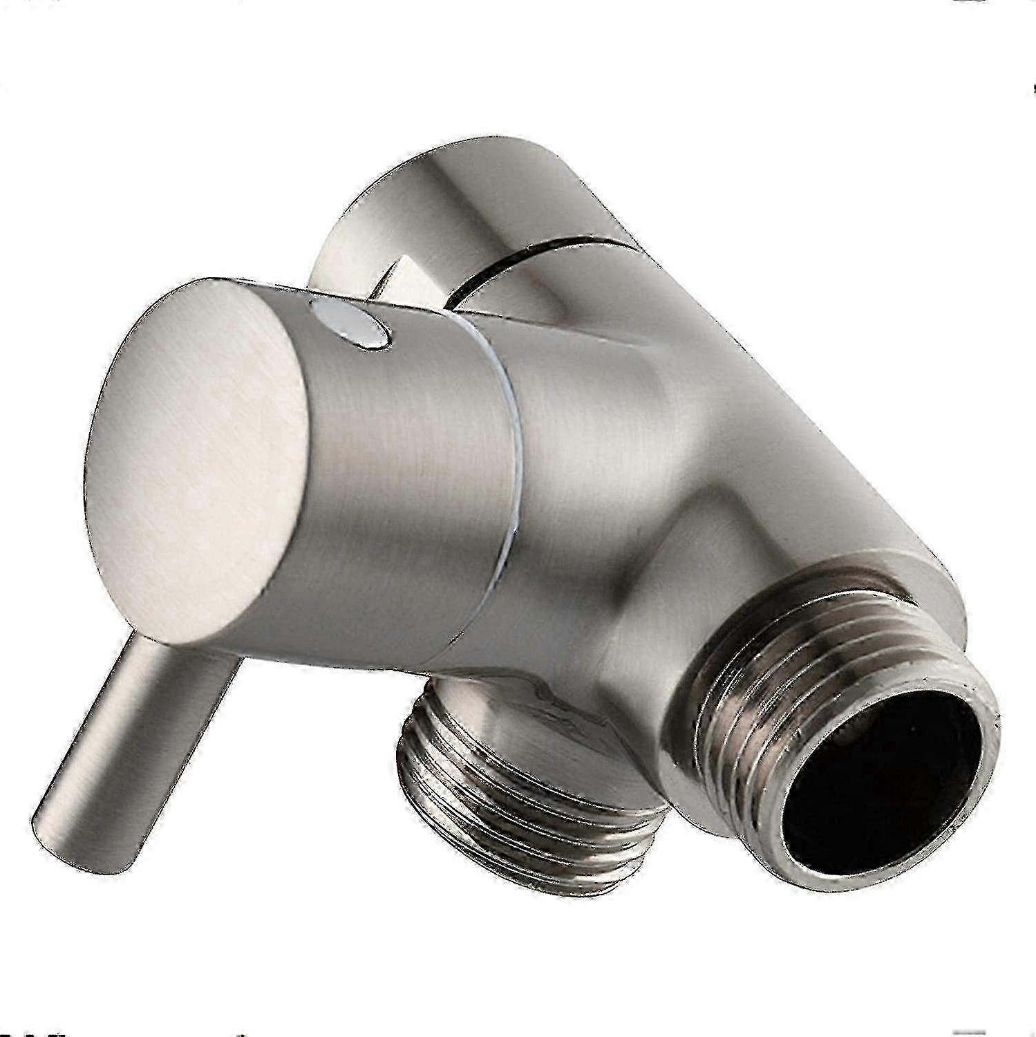 Shower Arm Diverter Valve, Bathroom Brass G1/2 3 Way Shower System Component Replacement For Handheld Fixed Spray Shower Head A NL