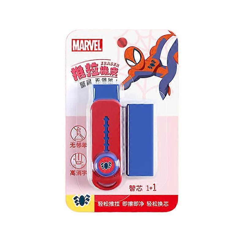 Marvel Spider-Man Cartoon Cute Student Eraser Creative Personality Stationery Traceless Clean Push Pull Eraser Toys Gifts