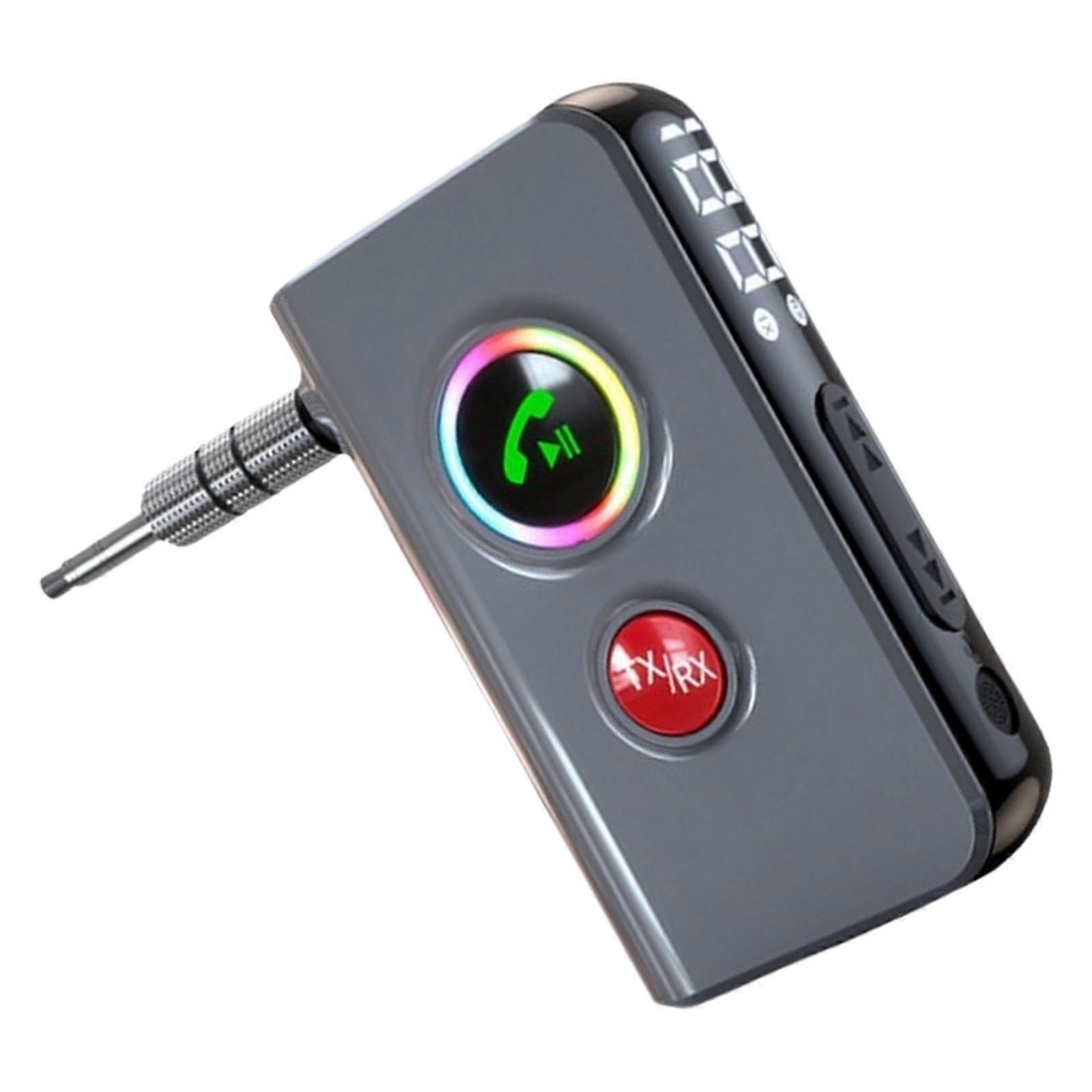 Double Type Wireless Bluetooth-compatible Sound Transmitter Receiver Featuring 3.5mm Connectivity ABS for Car Stereo Systems Multicolor