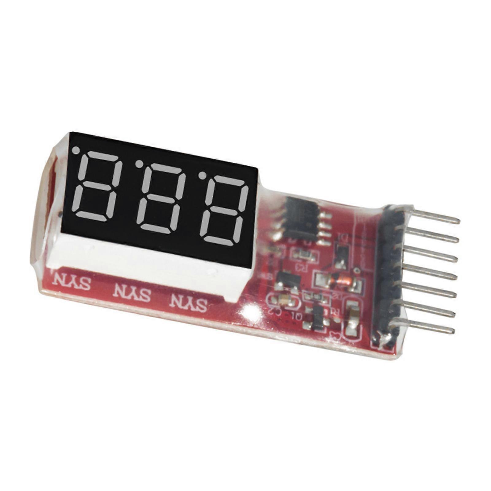 Accurate 2-6S Battery Voltage Display Tester Checker Accurate To 0.03V For Remote Models And Drones Enthusiasts Multicolor
