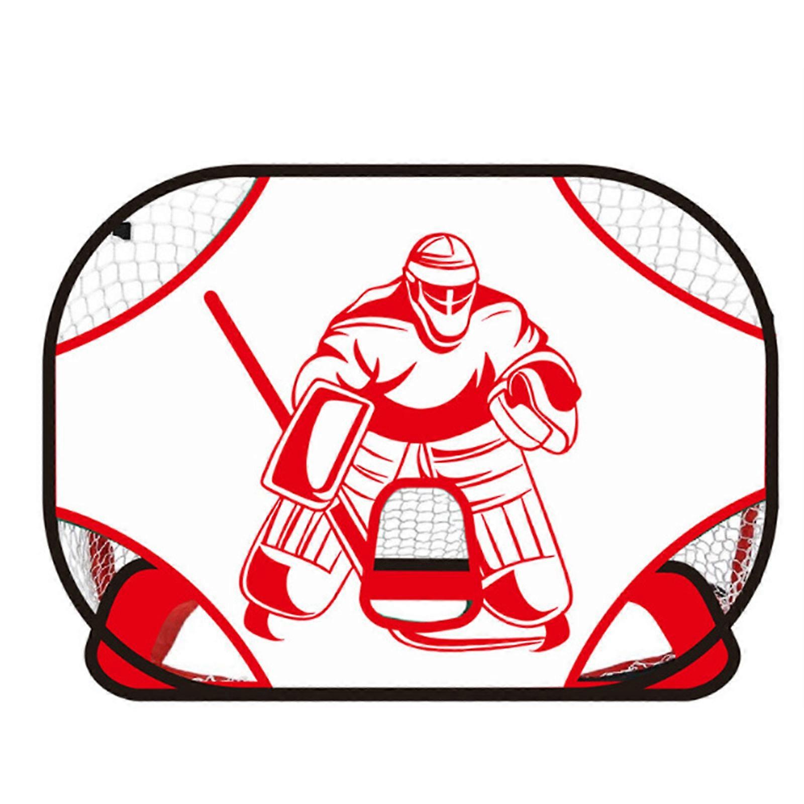 Innovative Ice Hockey Goalkeeper Practice Net For Indoor And Outdoor Exercises With Strong Building  White