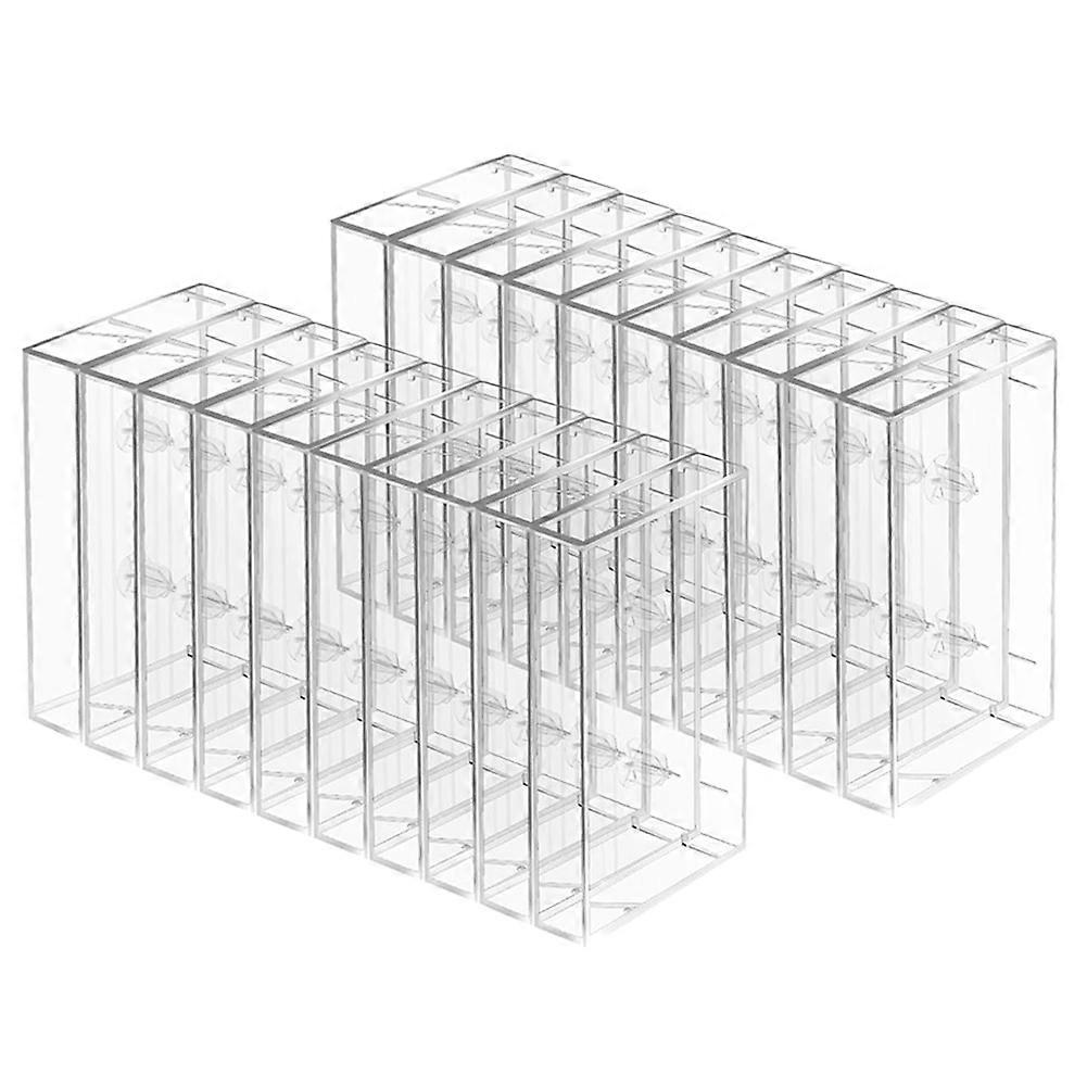 50-Pack Audio Cassette Storage Cases - Clear Plastic Cassette Tape Cases Box- Audio Storage Replacement Boxes