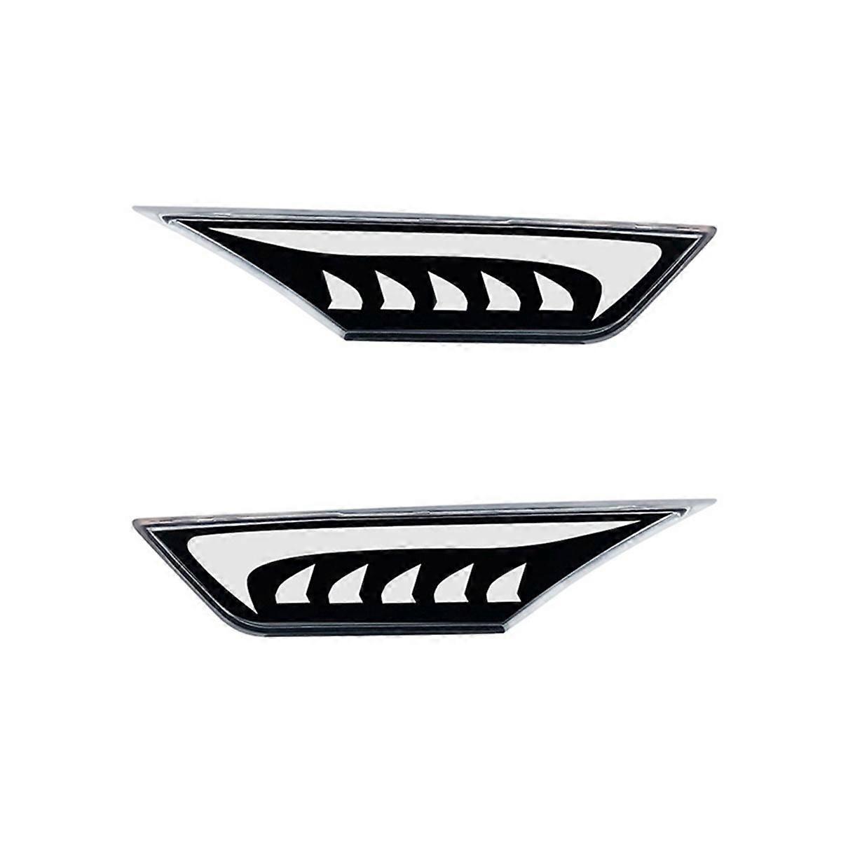 1 Pair Car LED Side Marker Turn Signal Light for 2016 - 2021 White Yellow Car Position Lamp