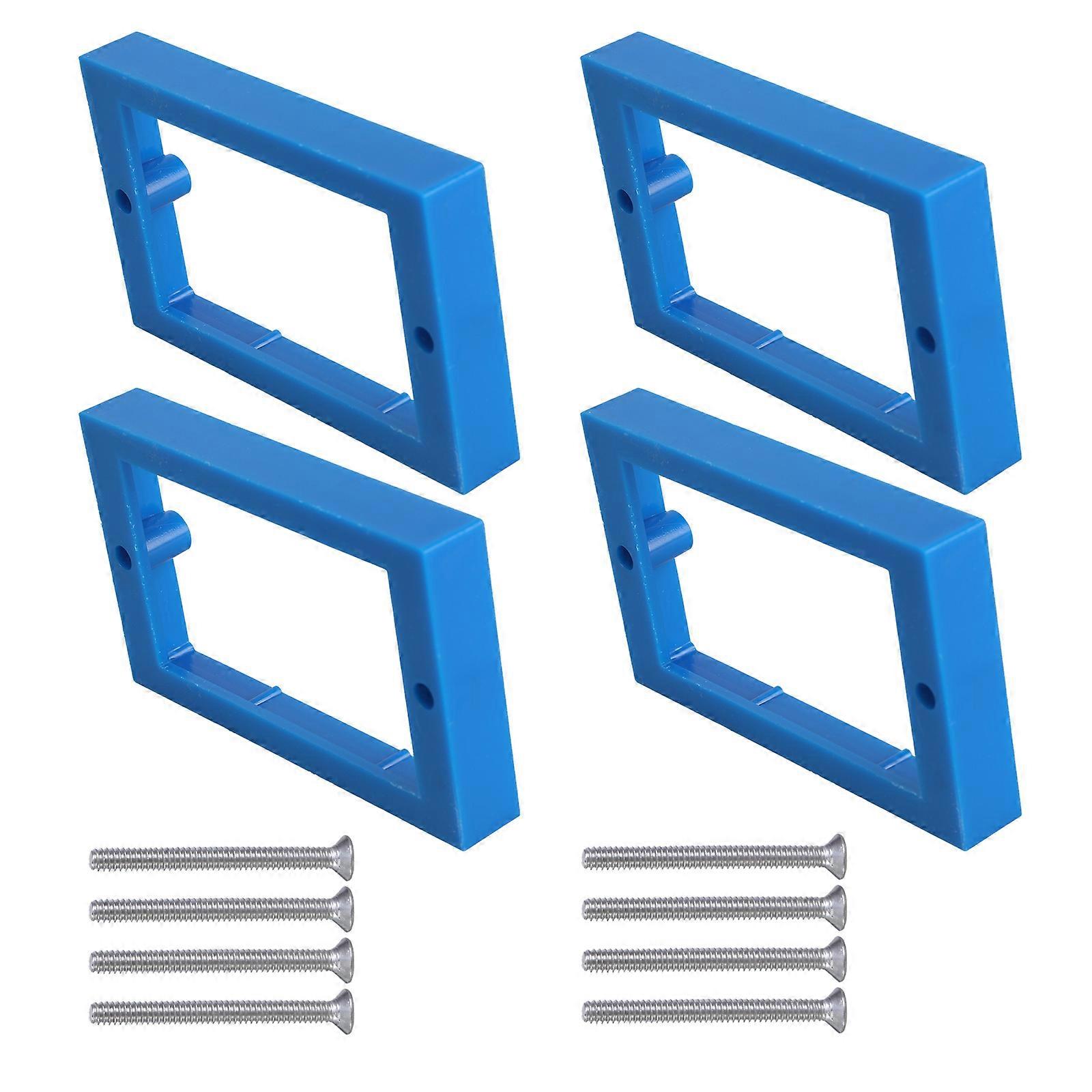 4pcs Electrical Box Extender with Screws Single Gang Receptacle Extender set for Single Gang Receptacle Installation  Grey
