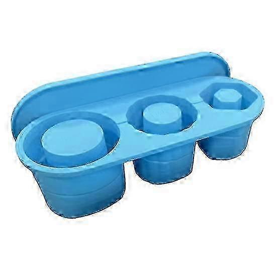m Silicone Hollow Cylinder Ice Cube with Leak-Proof Lid Slow Melting Tray Easy Release Ice