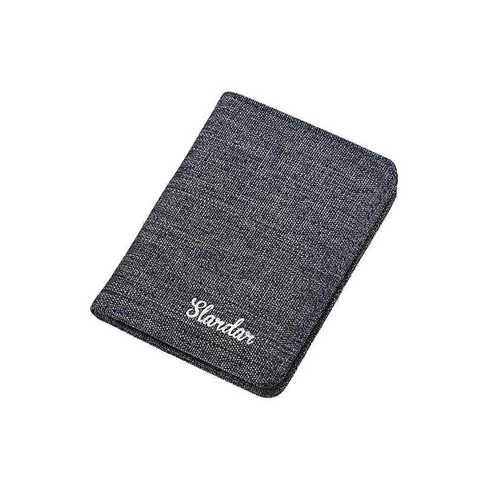 Ultra Thin Mens Wallet Minimalist Card Holder Lightweight Canvas RFID Blocking Front Pocket