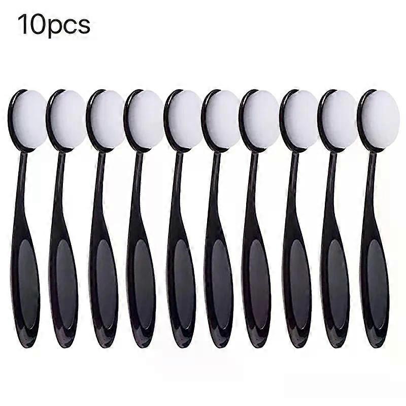 10pcs Smooth Blending Brushes Drawing Painting Brushes Flat Kit for DIY Scrapbooking Cards Making Ink Application Tools