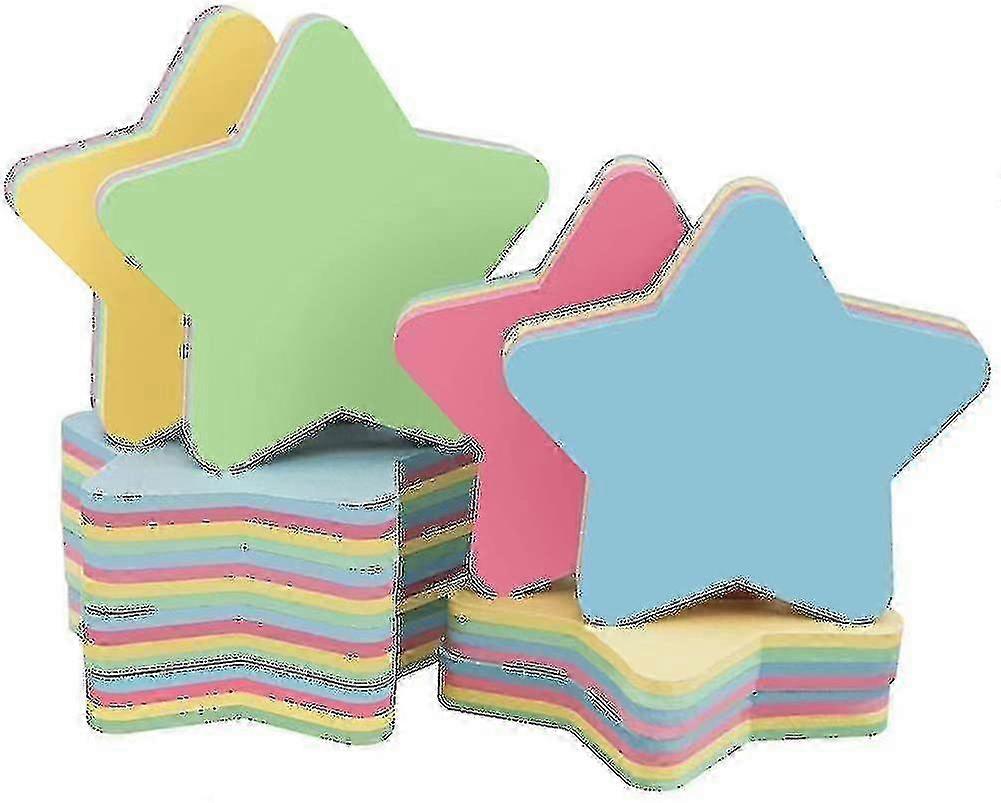 Colorful sticky notes for planners - 10 leaf-shaped self-stick memo pads